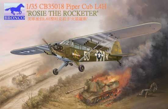 Zdjęcie główne produktu Piper Cub L-4H Rosie The Rocketer 1:35 Bronco CB35018