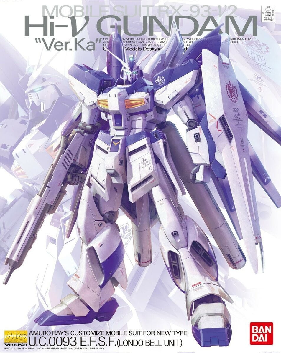 Zdjęcie główne produktu Gunpla RX-93-v2 Hi-V Gundam (Ver. Ka) MG 1:100