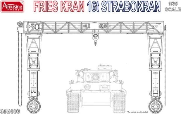 Zdjęcie główne produktu Dźwig mobilny Fries Kran 16t Strabokran 1:35 Amusing Hobby 35B003