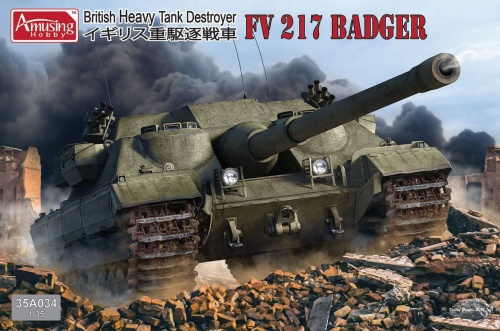 FV 217 Badger Brytyjski niszczyciel czołgów ciężkich 1:35 Amusing Hobby 35A034