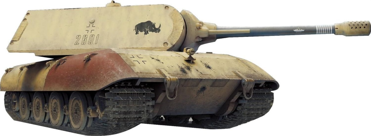 Zdjęcie dodatkowe produktu E-100 w/Maus turret 1:35 Amusing Hobby 35A046
