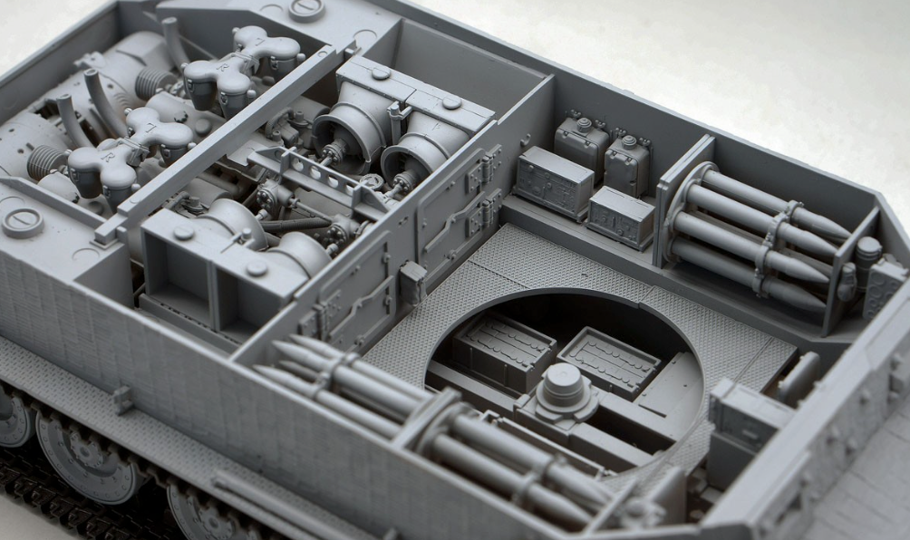 Zdjęcie dodatkowe produktu Sd.Kfz.181 Panzerkampfwagen VI(P) w/Zimmerit Tiger P (003) 1:35 Amusing Hobby 35A051