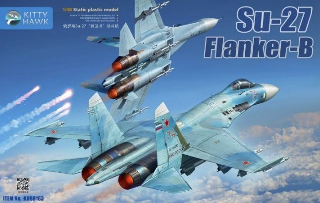 Zdjęcie główne produktu Su-27 Flanker-B 1:48 Kittyhawk 80163