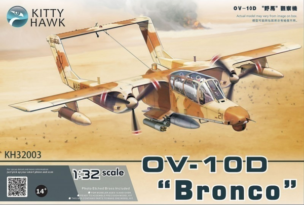 Zdjęcie główne produktu Grumman OV-10D Bronco 1:32 Kittyhawk 32003
