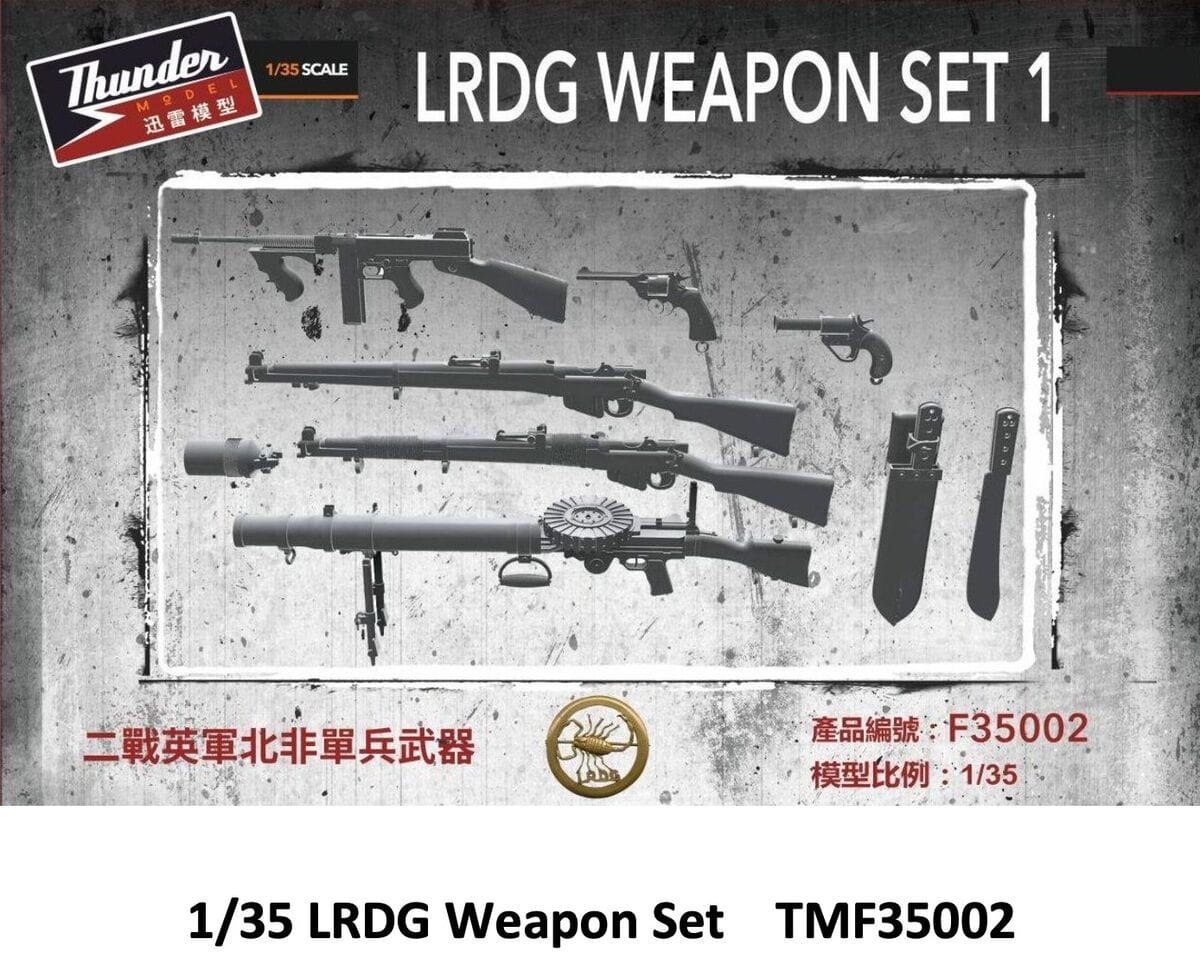 Zdjęcie główne produktu LRDG Weapon Set 1 1:35 Thunder Models F35002