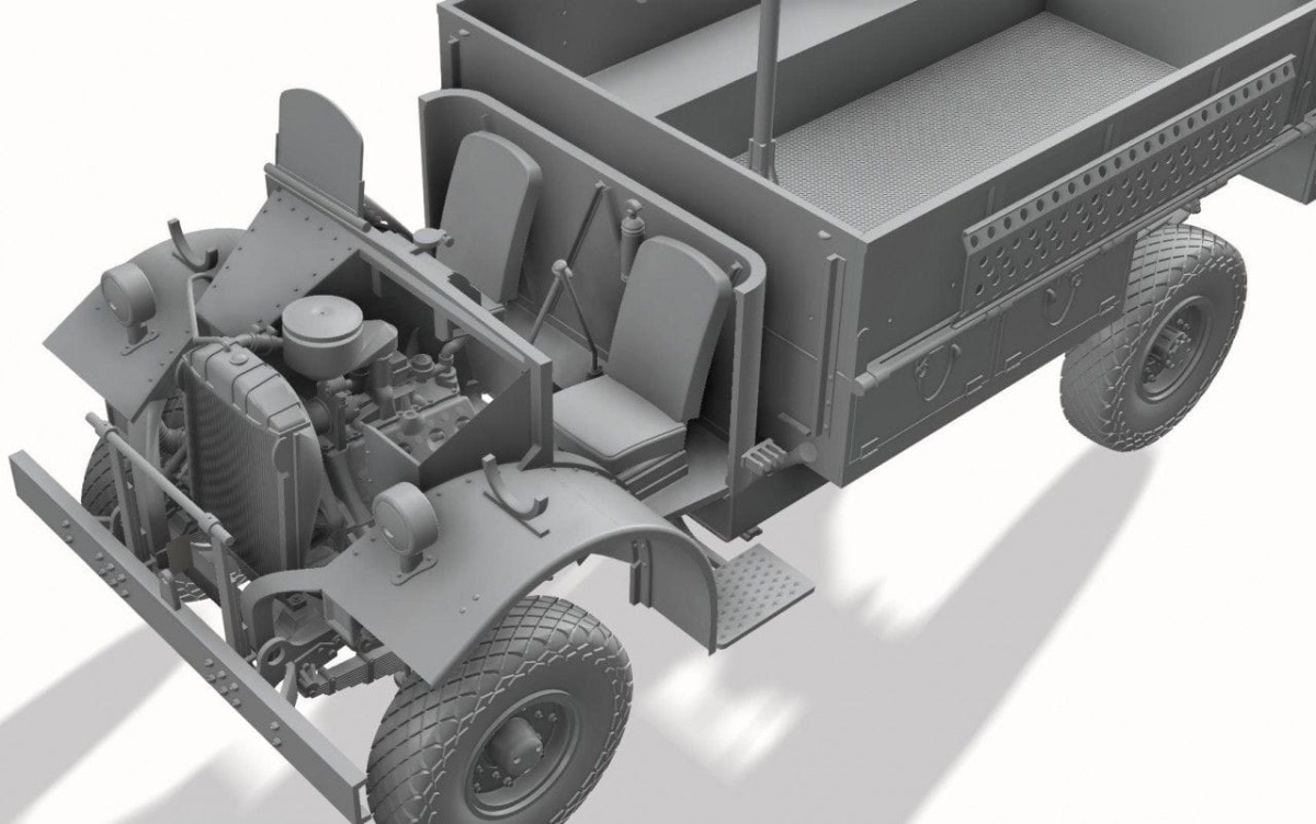Zdjęcie dodatkowe produktu LRDG F30 Patrol Truck CMP In LRDG Service 1:35 Thunder Models 35304