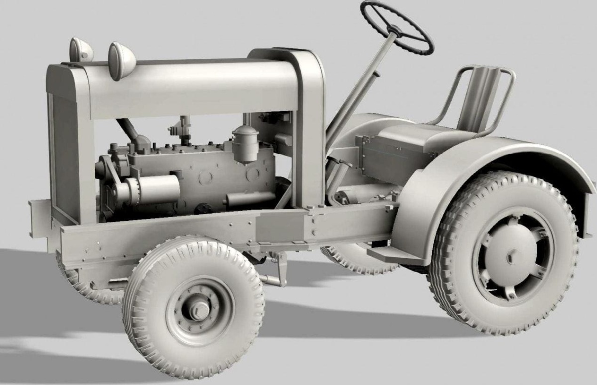 Zdjęcie dodatkowe produktu US Tug Clarktor-6 Mill-33 The Heavy Duty Airfield Tractor 1:32 Thunder Models 32001
