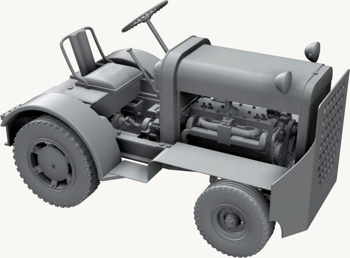 Zdjęcie dodatkowe produktu US Tug Clarktor-6 Mill-33 The Heavy Duty Airfield Tractor 1:32 Thunder Models 32001