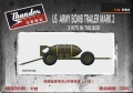 Zdjęcie główne produktu US Army Bomb Trailer Mark 2 (2 Kits In The Box) 1:32 Thunder Models 32002