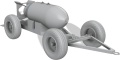 Zdjęcie dodatkowe produktu US Army Bomb Trailer Mark 2 (2 Kits In The Box) 1:32 Thunder Models 32002