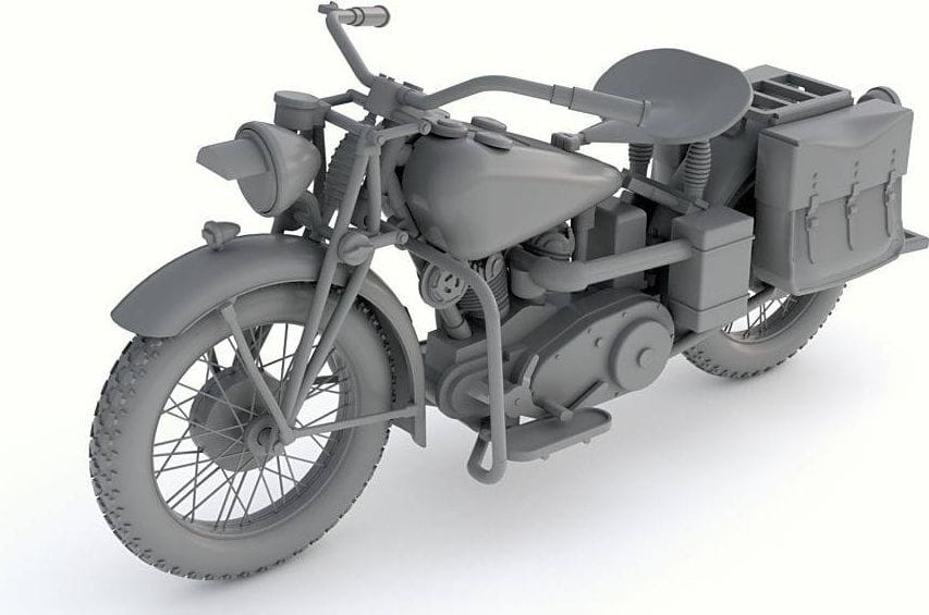 Zdjęcie dodatkowe produktu US Military Motorcycle Indian 741B 1:35 Thunder Models 35003