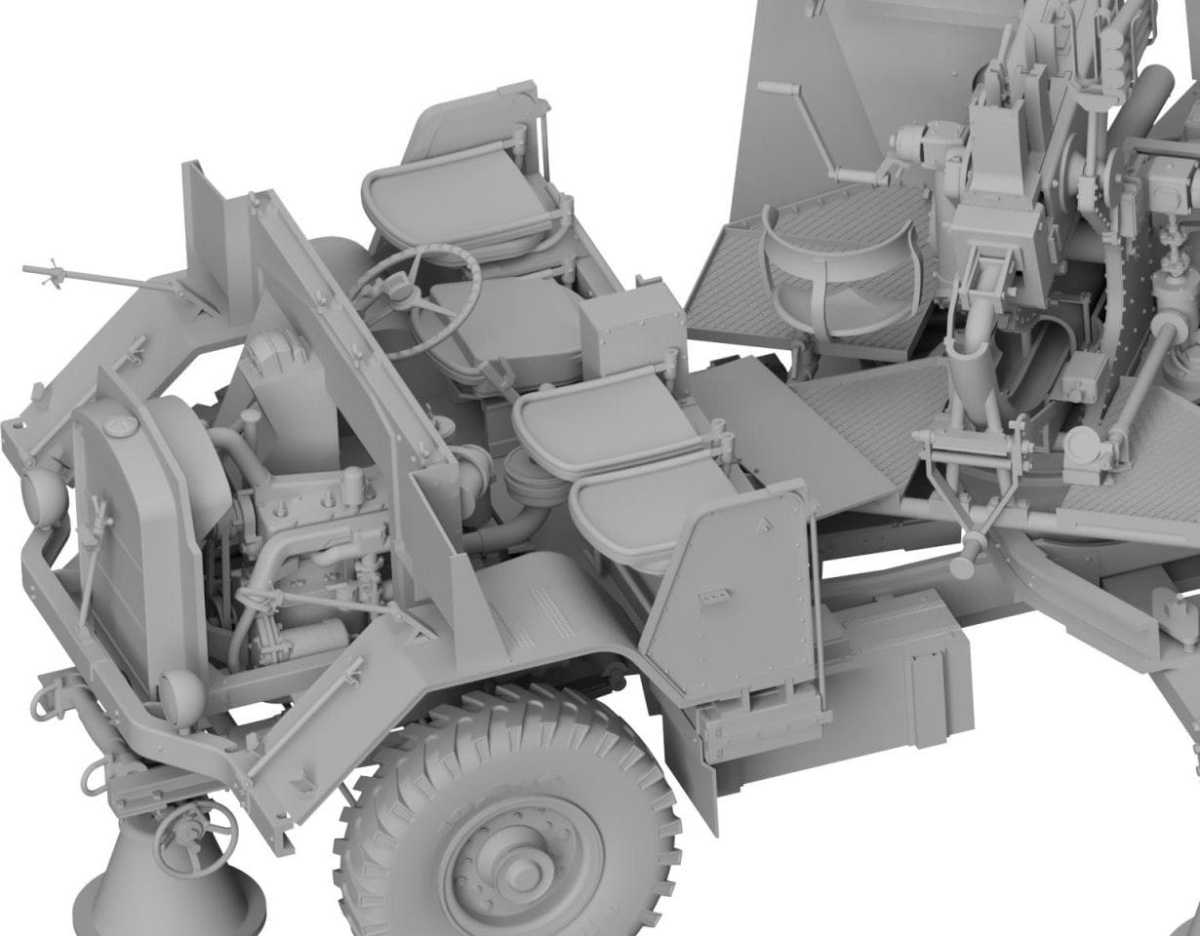 Zdjęcie dodatkowe produktu Morris Bofors C9/B Late The Iconic British WWII Gun Truck 1:35 Thunder Models 35209