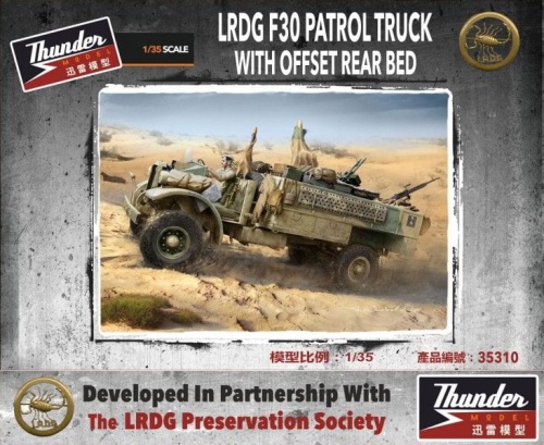 LRDG F30 Patrol Truck With Offset Rear Bed Standard Edition 1:35 Thunder Models 35310