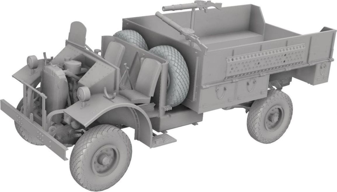 Zdjęcie dodatkowe produktu LRDG F30 Patrol Truck With Offset Rear Bed Standard Edition 1:35 Thunder Models 35310