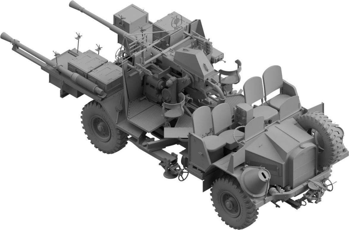 Zdjęcie dodatkowe produktu Morris Bofors C9/B Early The Iconic British WWII Gun Truck 1:35 Thunder Models 35210