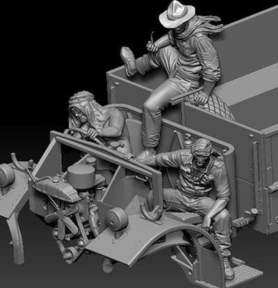 Zdjęcie dodatkowe produktu LRDG Crew 2 1:35 Thunder Models F35003