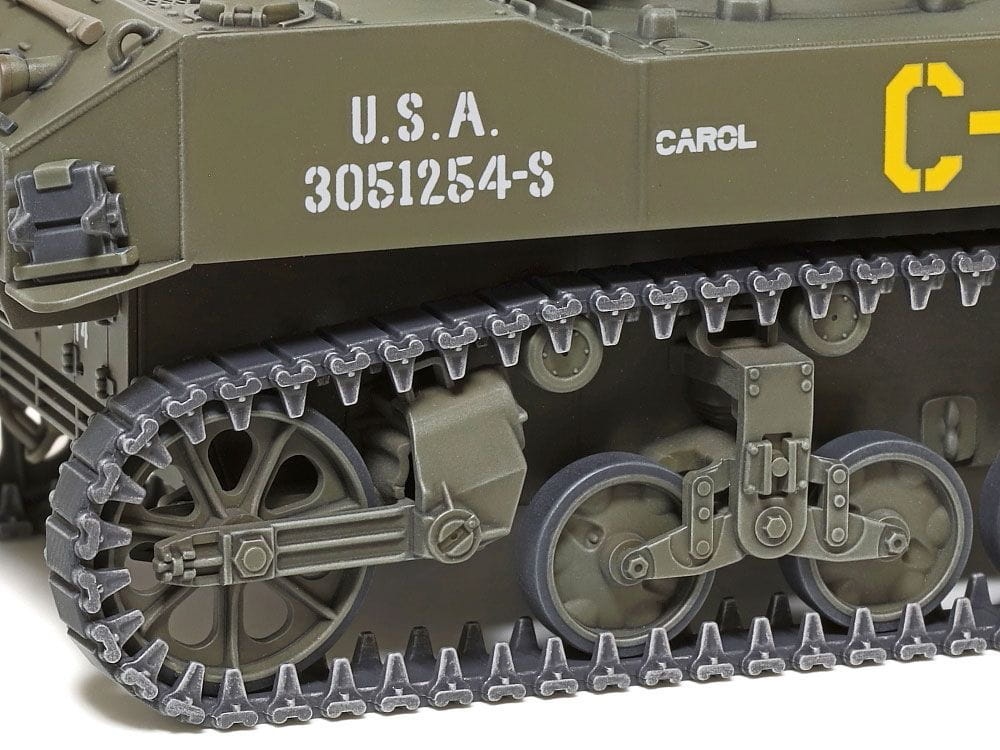 Zdjęcie dodatkowe produktu M5A1 Stuart Amerykański czołg lekki 1:48 Tamiya 32606