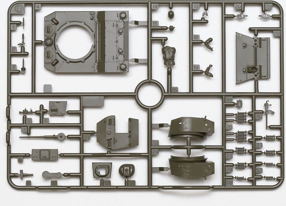 Zdjęcie dodatkowe produktu M5A1 Stuart Amerykański czołg lekki 1:48 Tamiya 32606