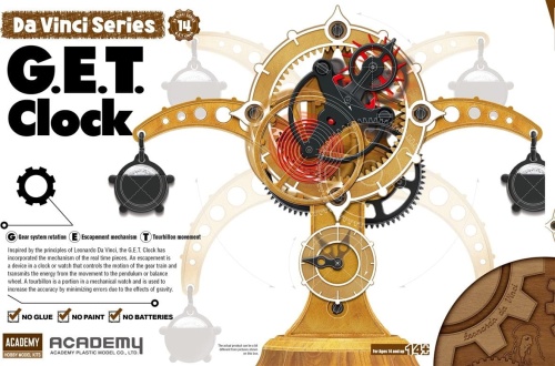 Zegar z tourbillonem G.E.T. Leonarda da Vinci (model edukacyjny (14+) Academy 18185