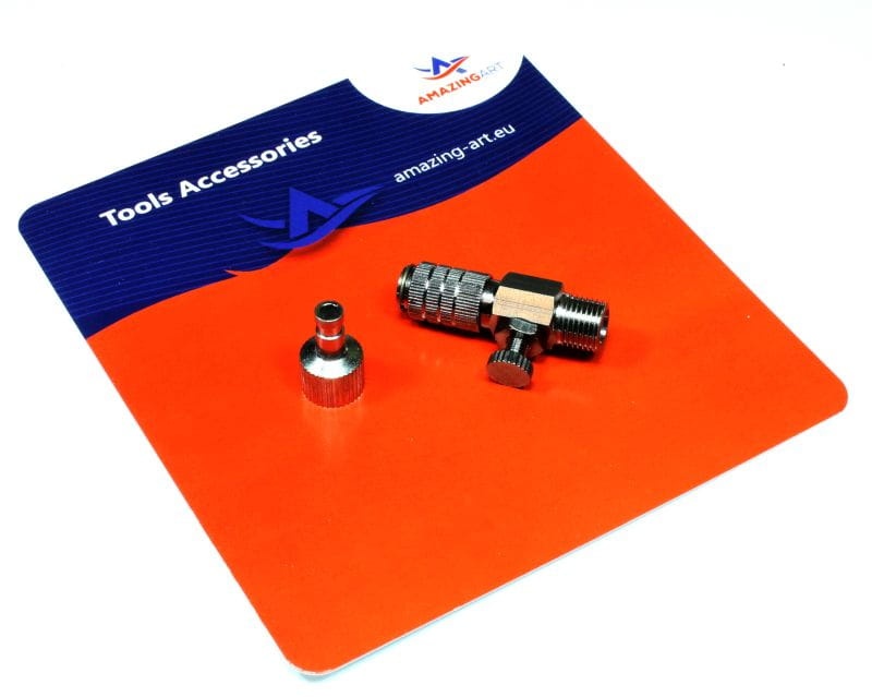 Zdjęcie dodatkowe produktu Szybkozłączka do aerografu 1/8 z reduktorem