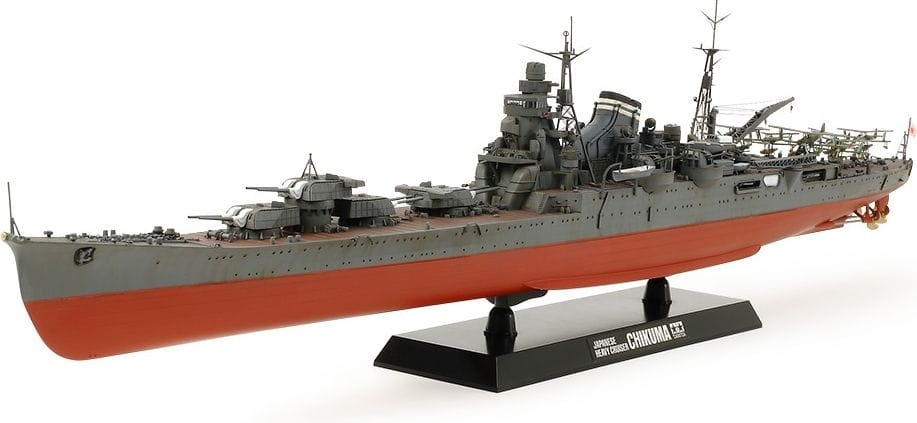 Zdjęcie dodatkowe produktu Chikuma Japoński Ciężki Krążownik 1:350 Tamiya 78027
