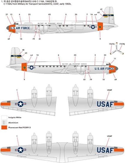 Zdjęcie dodatkowe produktu Douglas DC-6/C-118 Liftmaster 1:144 Academy 12634
