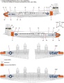 Zdjęcie dodatkowe produktu Douglas DC-6/C-118 Liftmaster 1:144 Academy 12634