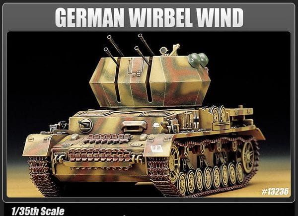 Zdjęcie główne produktu Flakpanzer IV Wirbelwind German Anti-Aircraft Tank 1:35 Academy 13236