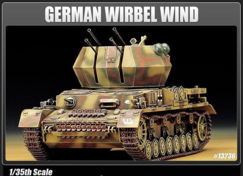 Flakpanzer IV Wirbelwind German Anti-Aircraft Tank 1:35 Academy 13236