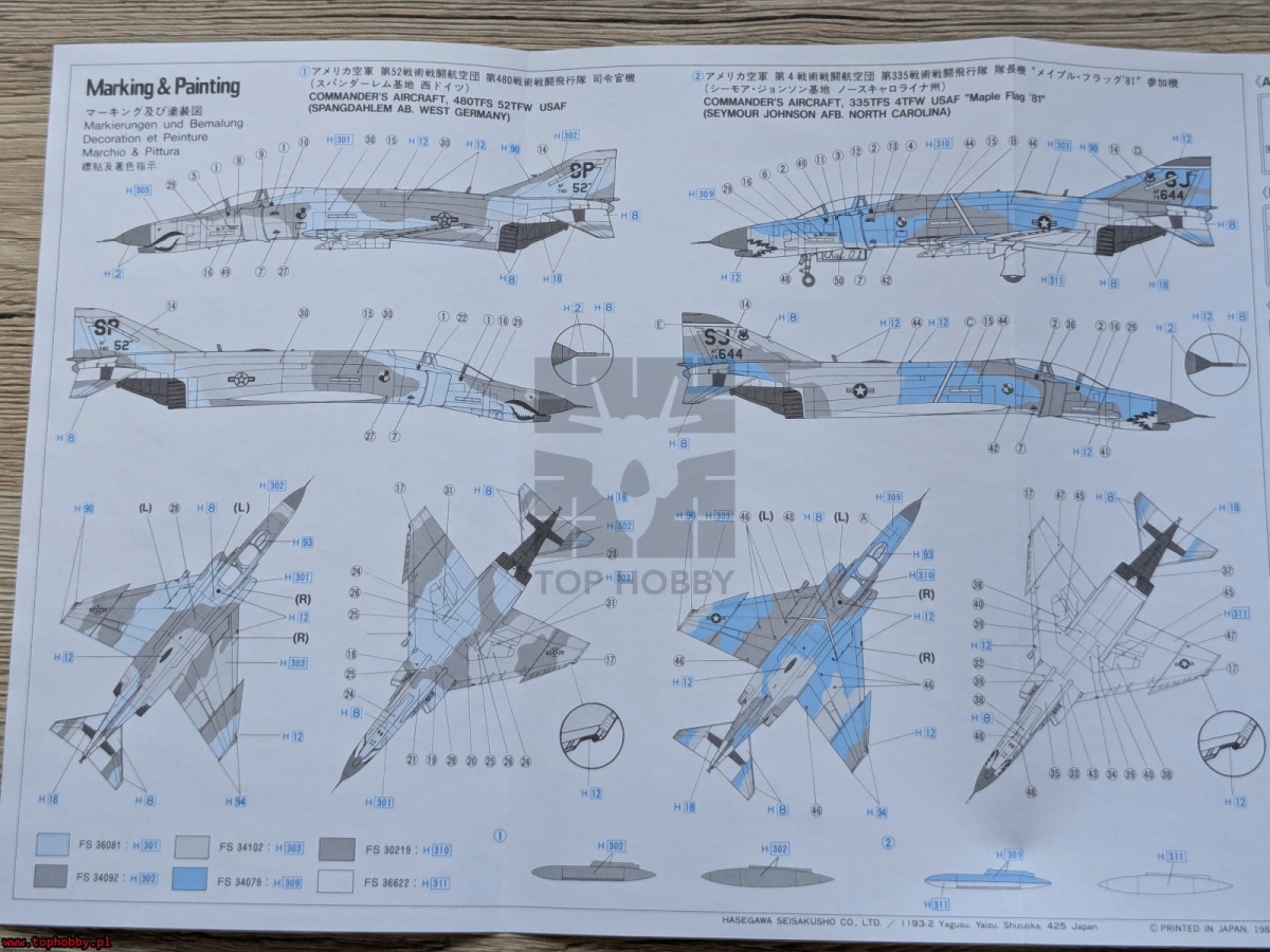 Zdjęcie dodatkowe produktu F-4E Phantom II 1:72 Hasegawa C2