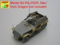Zdjęcie dodatkowe produktu Skrajnia obrysu pojazdu do Sd. Kfz. 221; 222; 250; 251 (4 sztuki) 1:35 ABER R28