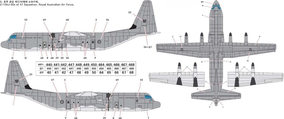 Zdjęcie dodatkowe produktu Lockheed C-130J-30 Super Hercules 1:144 Academy 12631
