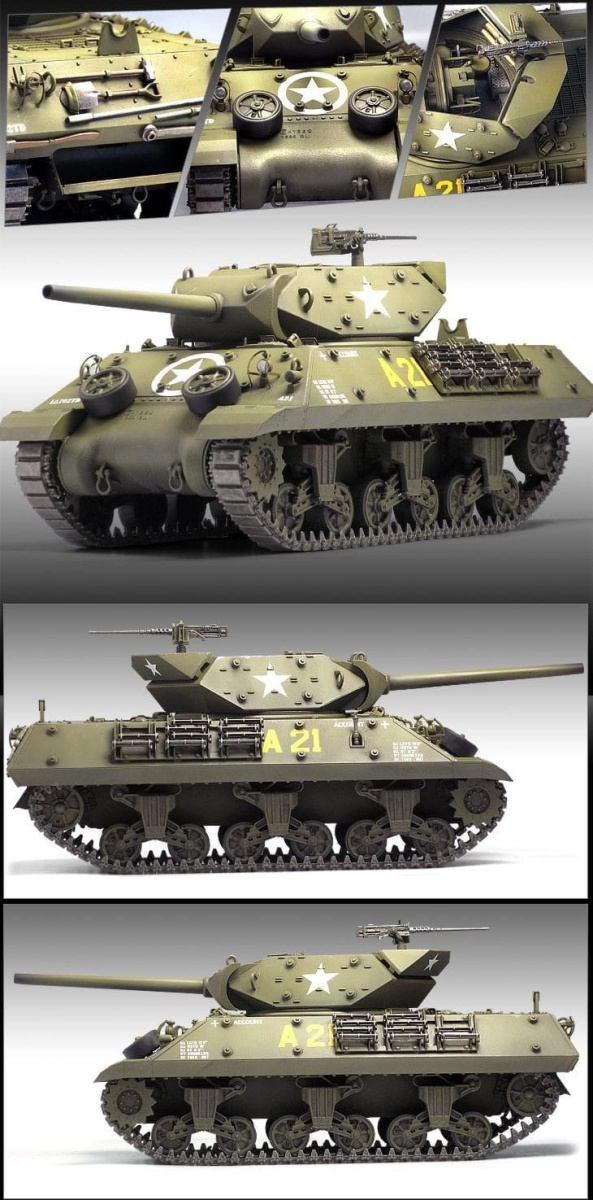 Zdjęcie dodatkowe produktu US Army M10 GMC 70th anniversary Normandy 1944 1:35 Academy 13288
