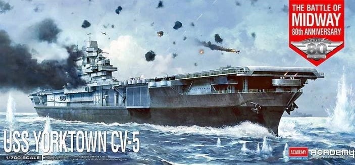 Zdjęcie główne produktu USS Yorktown CV-5 The Battle of Midway 80th Anniversary 1:700 Academy 14229