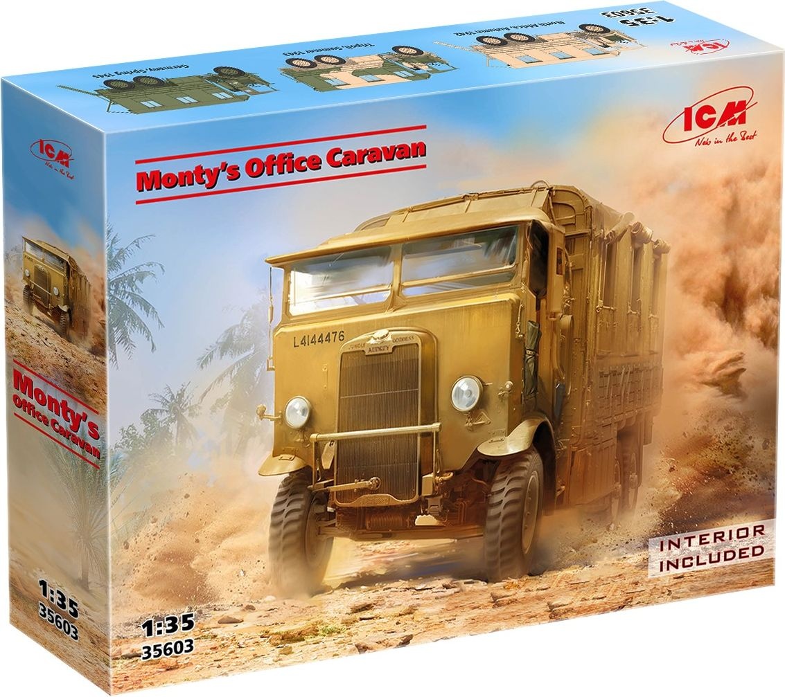 Zdjęcie dodatkowe produktu Przyczepa kempingowa Monty-ego 1:35 ICM 35603