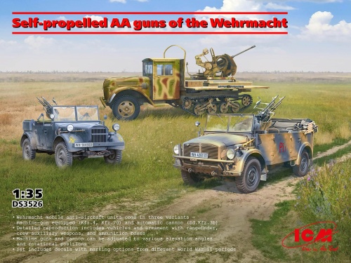 Samobieżne pojazdy przeciwlotnicze Wehrmachtu 1:35 ICM DS3526
