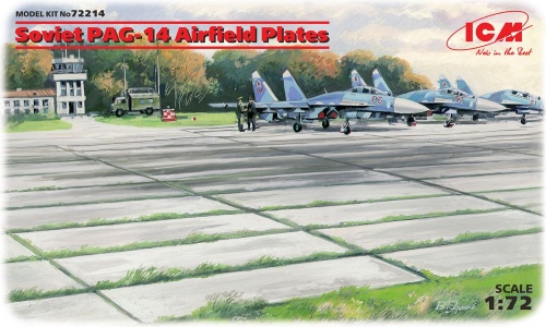 Radzieckie płyty lotniskowe PAG-14 (32 sztuki) 1:72 ICM 72214