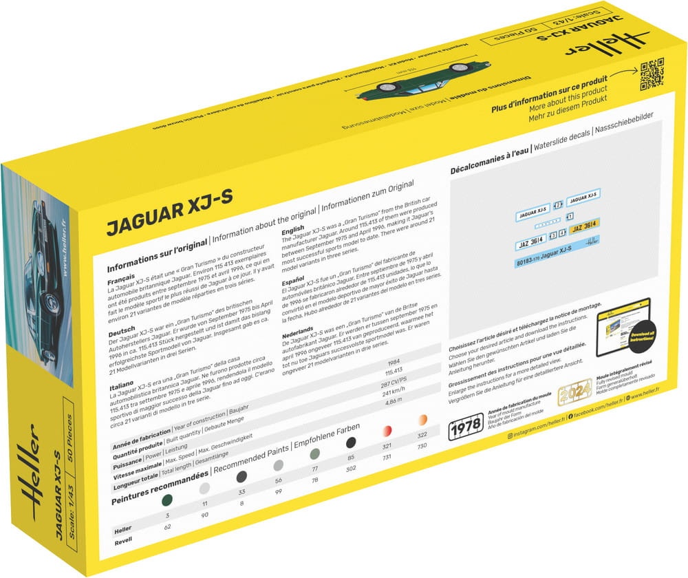Zdjęcie dodatkowe produktu Jaguar XJS 1:43 Heller 80183