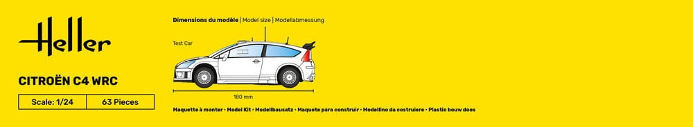 Zdjęcie dodatkowe produktu Citroen C4 WRC 1:24 Heller 80756