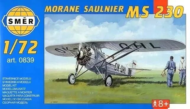 Zdjęcie główne produktu Morane Saulnier MS 230 1:72 Smer 0839