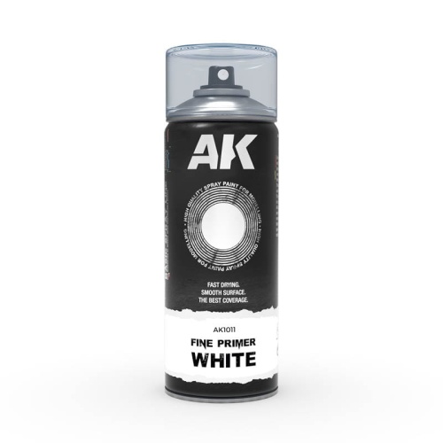 Podkład biały w sprayu 400ml AK Interactive AK1011 FINE PRIMER WHITE SPRAY