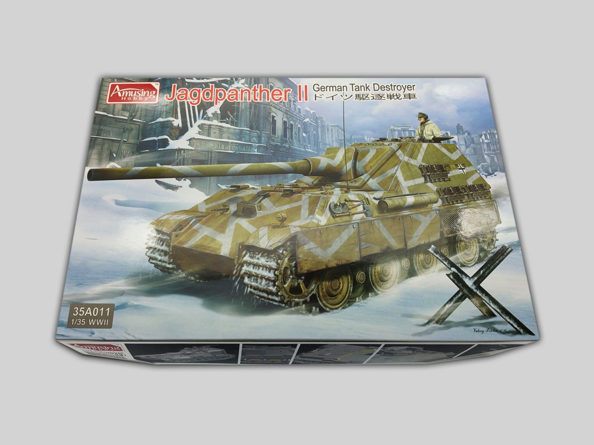 Zdjęcie dodatkowe produktu Jagdpanther II Niemiecki niszczyciel czołgów 1:35 Amusing Hobby 35A011