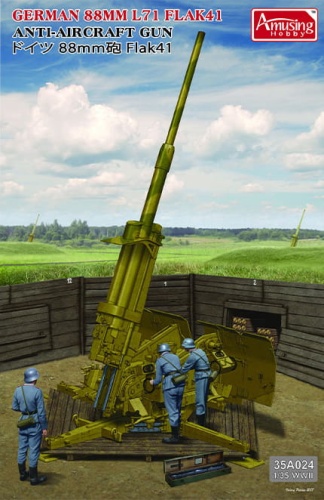 Niemieckie działo przeciwlotnicze 88 mm L71 Flak 41 1:35 Amusing Hobby 35A024