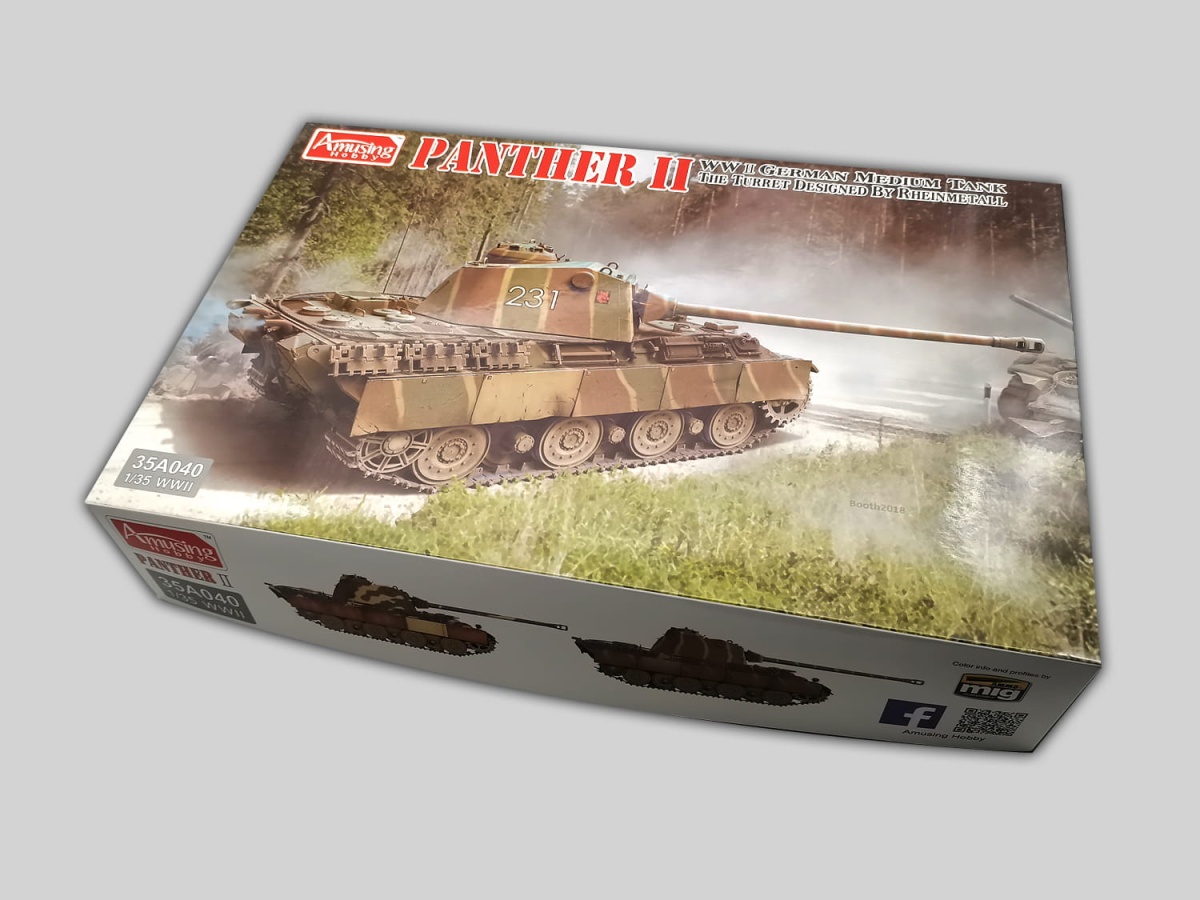 Zdjęcie dodatkowe produktu Panther II Rheinmetall Turret 1:35 Amusing Hobby 35A040