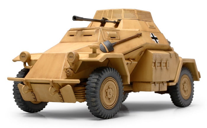Zdjęcie dodatkowe produktu Sd.Kfz.222 Niemiecki pojazd opancerzony 1:48 Tamiya 89777