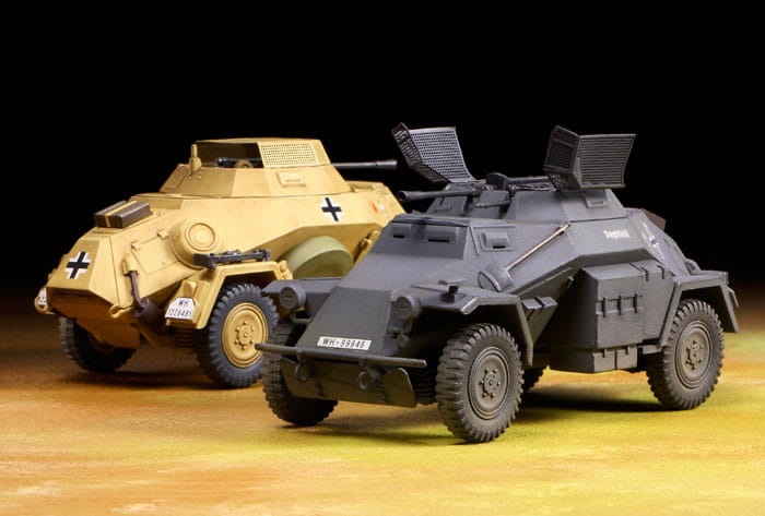 Zdjęcie dodatkowe produktu Sd.Kfz.222 Niemiecki pojazd opancerzony 1:48 Tamiya 89777