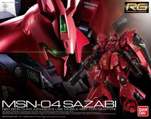 Gunpla MSN-04 Sazabi RG 1:144