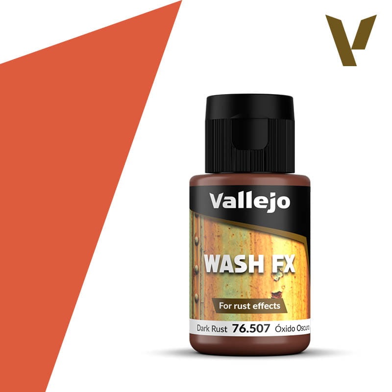 Zdjęcie główne produktu Vallejo 76507 Dark Rust Wash FX 35ml