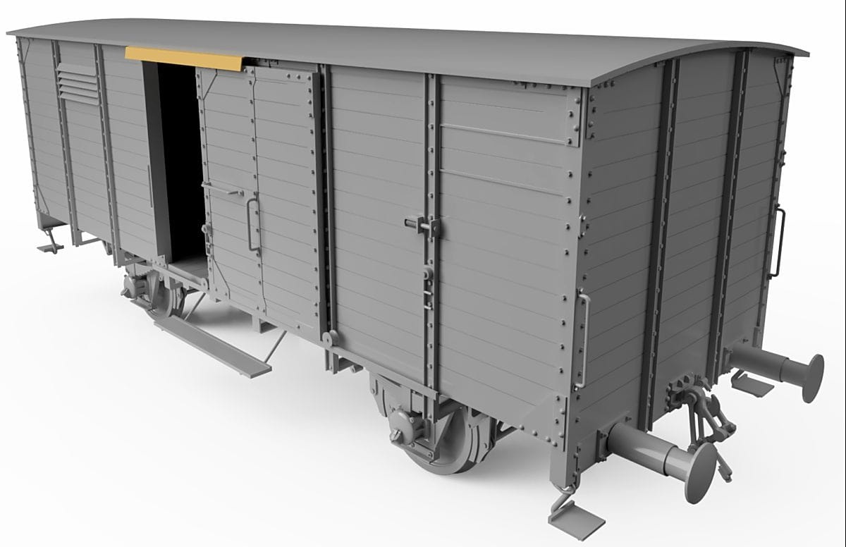 Zdjęcie dodatkowe produktu German Gedeckter Guterwagen G10 1:35 Thunder Models 35901