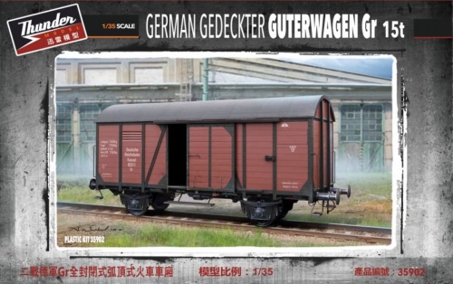 German Gedeckter Guterwagen Gr 1:35 Thunder Models 35902